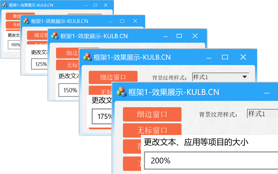 多重缩放比例展示